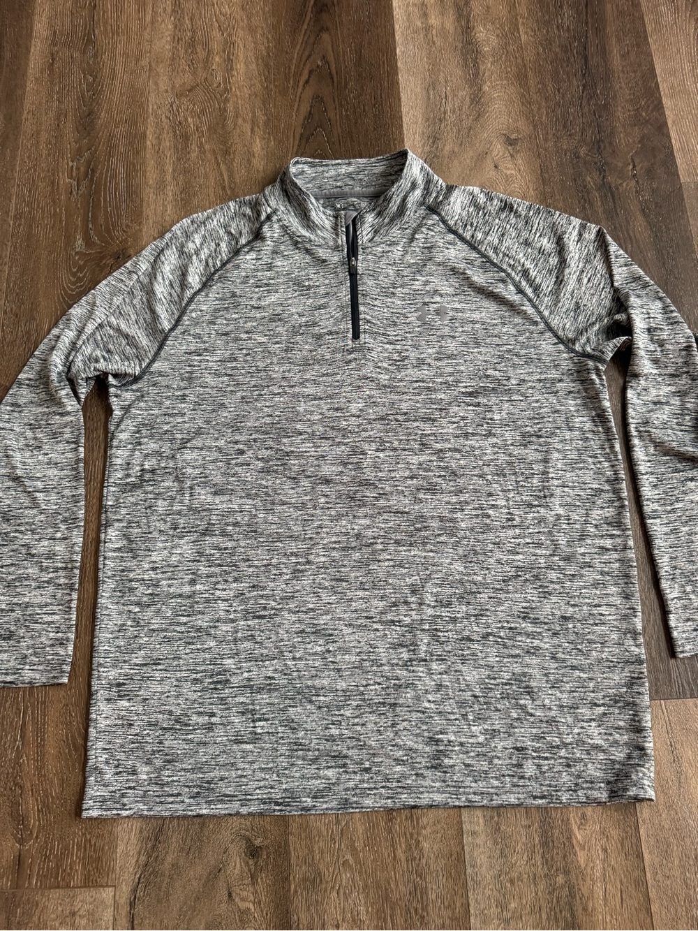Under Armour Black and Gray Space-Dye Athletic Pullover Size XL - Picture 2 of 8